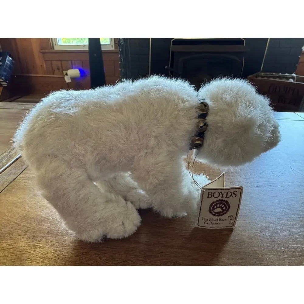 NWT Boyds Head Bean Collection Glacier Polar Bear Plush Style #500065